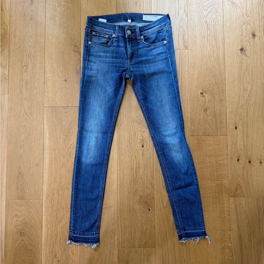 Rag & Bone Blue Skinny Jeans